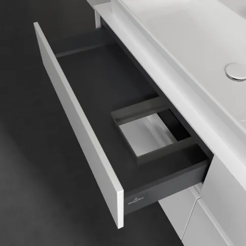 VILLEROY BOCH Toaletní skříňka Collaro, 4 výsuvy, 1600 x 548 x 500 mm, bílá matná / bílá matná #C02900MS, obrázek 7