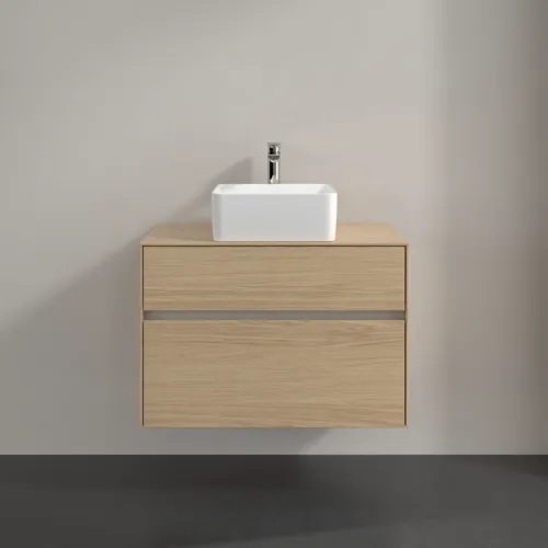 VILLEROY BOCH Toaletní skříňka Collaro, 2 výsuvy, 800 x 548 x 500 mm, severský dub / severský dub #C03700VJ, obrázek 3