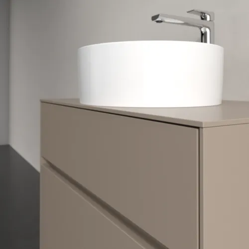 VILLEROY BOCH Toaletní skříňka Collaro, 2 výsuvy, 800 x 548 x 500 mm, taupe / taupe #C03700VM, obrázek 5