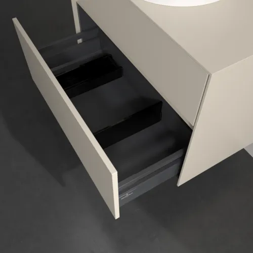 VILLEROY BOCH Toaletní skříňka Collaro, 2 výsuvy, 800 x 548 x 500 mm, Cashmere Grey / Cashmere Grey #C03700VN, obrázek 6
