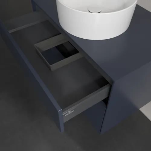 VILLEROY BOCH Toaletní skříňka Collaro, 2 výsuvy, 800 x 548 x 500 mm, Marine Blue / Marine Blue #C03700VQ, obrázek 7