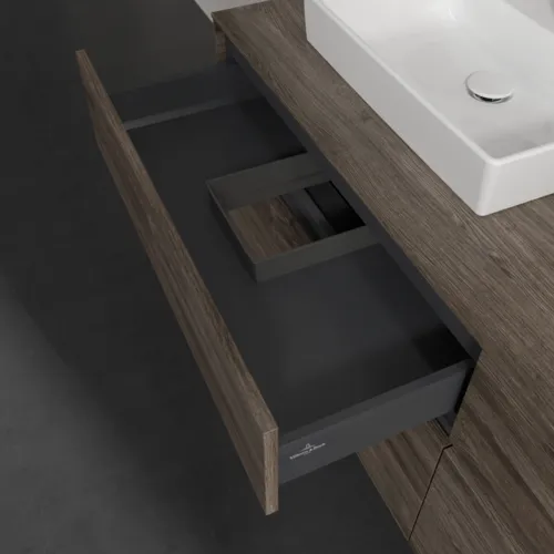 VILLEROY BOCH Toaletní skříňka Collaro, 4 výsuvy, 1600 x 548 x 500 mm, dub kamenný #C02100RK, obrázek 7