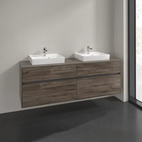 VILLEROY BOCH Toaletní skříňka Collaro, 4 výsuvy, 1600 x 548 x 500 mm, dub kamenný #C02100RK, obrázek 2