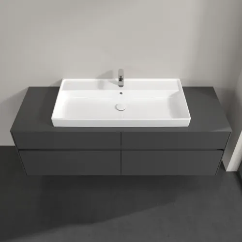 VILLEROY BOCH Toaletní skříňka Collaro, s osvětlením, 4 výsuvy, 1600 x 548 x 500 mm, lesklá šedá / lesklá šedá #C031B0FP, obrázek 4