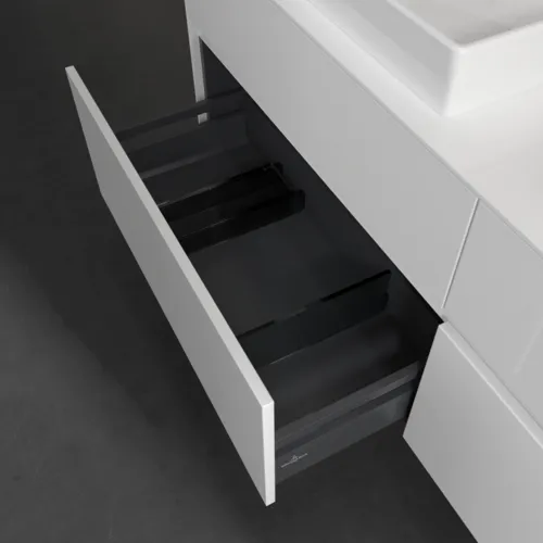 VILLEROY BOCH Toaletní skříňka Collaro, s osvětlením, 4 výsuvy, 1600 x 548 x 500 mm, lesklá bílá / lesklá bílá #C024B0DH, obrázek 7