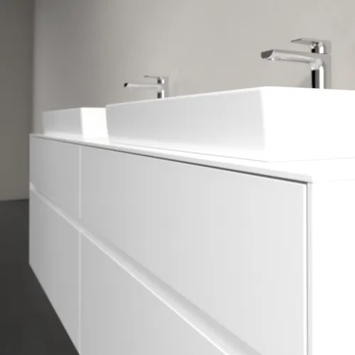 VILLEROY BOCH Toaletní skříňka Collaro, s osvětlením, 4 výsuvy, 1600 x 548 x 500 mm, lesklá bílá / lesklá bílá #C024B0DH, obrázek 6