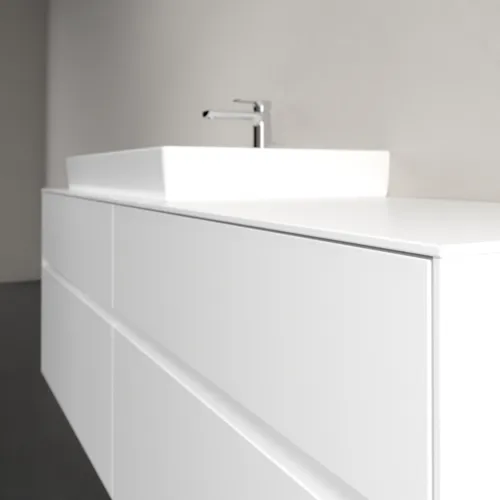 VILLEROY BOCH Toaletní skříňka Collaro, s osvětlením, 4 výsuvy, 1600 x 548 x 500 mm, bílá matná / bílá matná #C026B0MS, obrázek 6