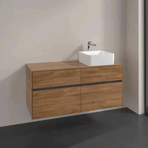 VILLEROY BOCH Toaletní skříňka Collaro, 4 výsuvy, 1200 x 548 x 500 mm, dub Kansas #C04300RH, obrázek 2