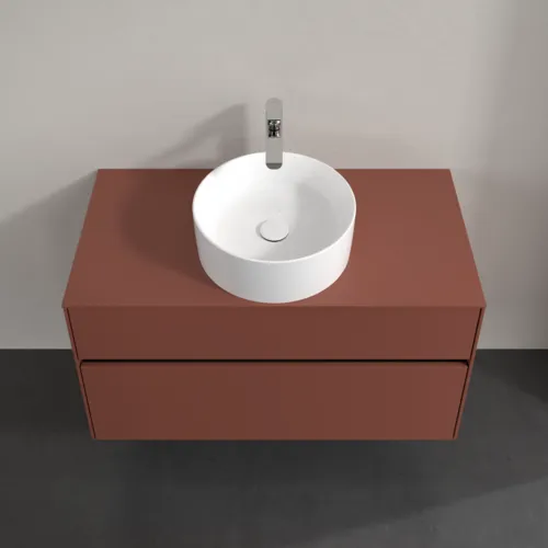 VILLEROY BOCH Collaro toaletní skříňka, s osvětlením, 2 výsuvy, 1000 x 548 x 500 mm, Vínově červená / Vínově červená #C038B0AH, obrázek 4