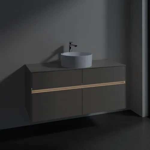 VILLEROY BOCH Toaletní skříňka Collaro, s osvětlením, 4 výsuvy, 1200 x 548 x 500 mm, taupe / taupe #C041B0VM, obrázek 5