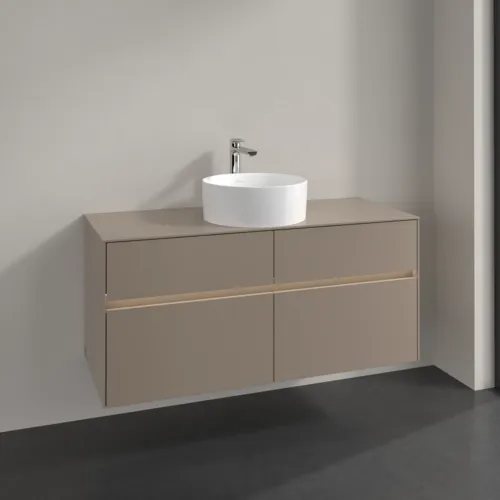 VILLEROY BOCH Toaletní skříňka Collaro, s osvětlením, 4 výsuvy, 1200 x 548 x 500 mm, taupe / taupe #C041B0VM, obrázek 2