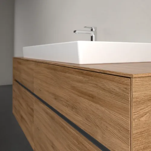 VILLEROY BOCH Toaletní skříňka Collaro, s osvětlením, 4 výsuvy, 1600 x 548 x 500 mm, dub Kansas #C031B0RH, obrázek 6