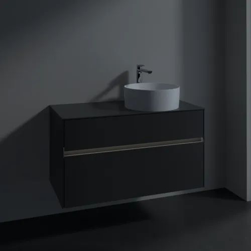 VILLEROY BOCH Collaro toaletní skříňka, s osvětlením, 2 výsuvy, 1000 x 548 x 500 mm, Grafit / Grafit #C040B0VR, obrázek 5