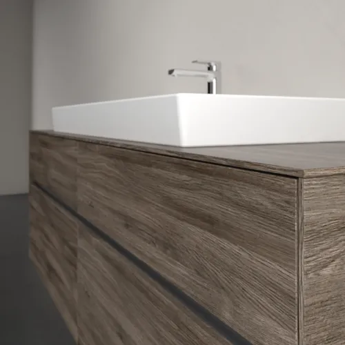VILLEROY BOCH Umyvadlová skříňka Collaro, s osvětlením, 4 výsuvy, 1600 x 548 x 500 mm, dub kamenný #C031B0RK, obrázek 6