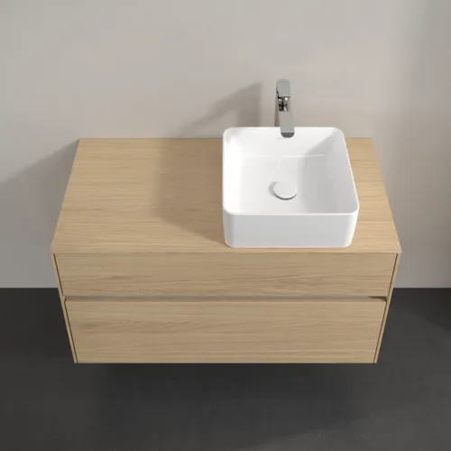 VILLEROY BOCH Toaletní skříňka Collaro, s osvětlením, 2 výsuvy, 1000 x 548 x 500 mm, severský dub / severský dub #C040B0VJ, obrázek 4