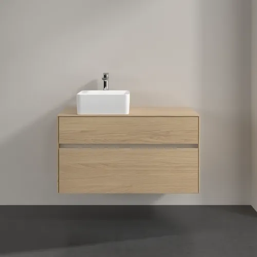VILLEROY BOCH Toaletní skříňka Collaro, s osvětlením, 2 výsuvy, 1000 x 548 x 500 mm, severský dub / severský dub #C039B0VJ, obrázek 3