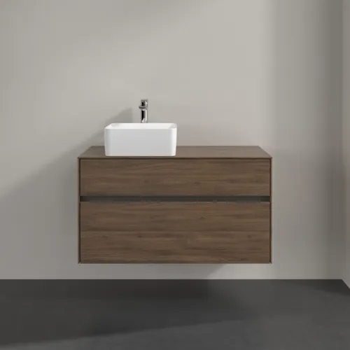 VILLEROY BOCH Toaletní skříňka Collaro, s osvětlením, 2 výsuvy, 1000 x 548 x 500 mm, Arizona Oak / Arizona Oak #C039B0VH, obrázek 3