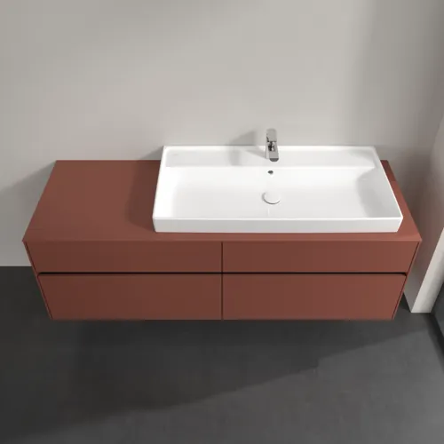 VILLEROY BOCH Toaletní skříňka Collaro, 4 výsuvy, 1600 x 548 x 500 mm, Vínově červená / Vínově červená #C03000AH, obrázek 4