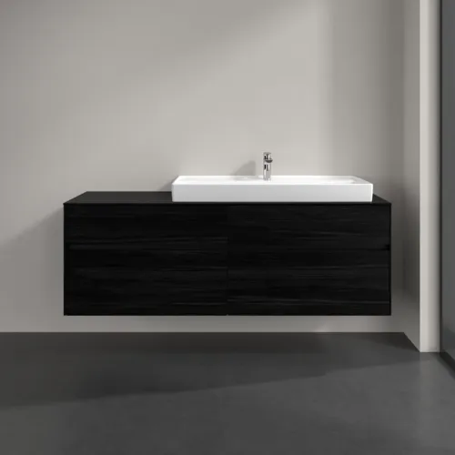 VILLEROY BOCH Toaletní skříňka Collaro, 4 výsuvy, 1600 x 548 x 500 mm, černý dub / černý dub #C03000AB, obrázek 3
