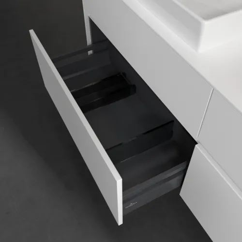 VILLEROY BOCH Toaletní skříňka Collaro, 4 výsuvy, 1600 x 548 x 500 mm, bílá matná / bílá matná #C02400MS, obrázek 6