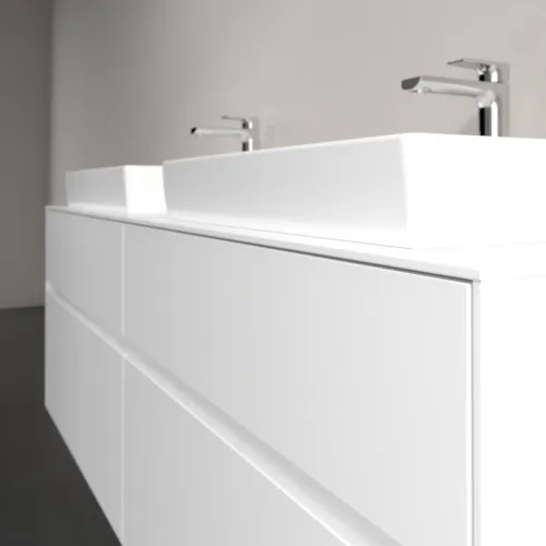 VILLEROY BOCH Toaletní skříňka Collaro, 4 výsuvy, 1600 x 548 x 500 mm, bílá matná / bílá matná #C02400MS, obrázek 5