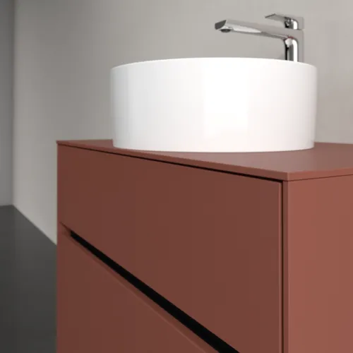 VILLEROY BOCH Toaletní skříňka Collaro, 2 výsuvy, 800 x 548 x 500 mm, vínově červená / vínově červená #C03700AH, obrázek 5