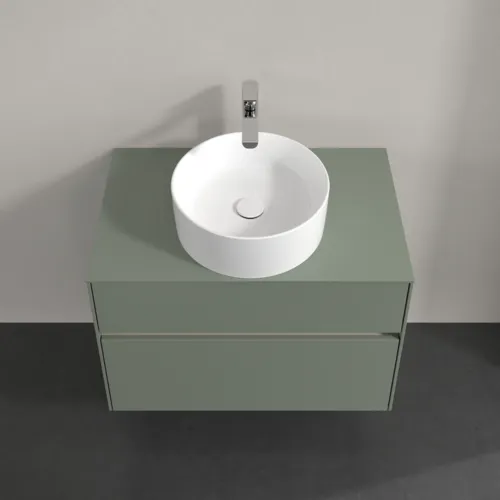 VILLEROY BOCH Toaletní skříňka Collaro, 2 výsuvy, 800 x 548 x 500 mm, Soft Green / Soft Green #C03700AF, obrázek 4
