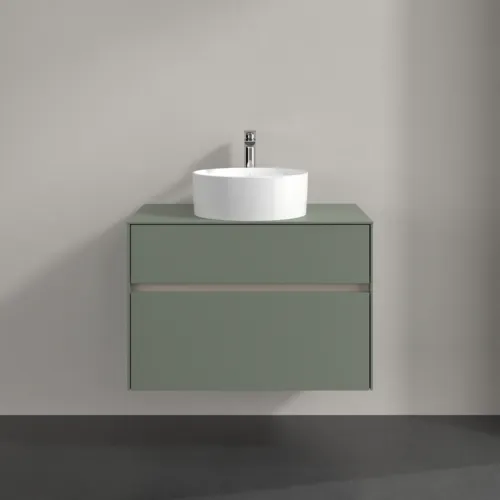 VILLEROY BOCH Toaletní skříňka Collaro, 2 výsuvy, 800 x 548 x 500 mm, Soft Green / Soft Green #C03700AF, obrázek 3