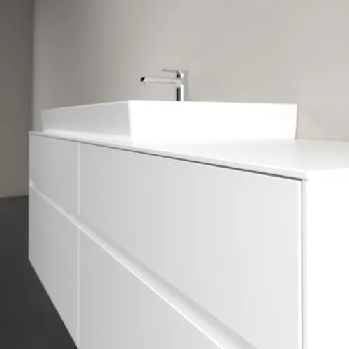 VILLEROY BOCH Toaletní skříňka Collaro, s osvětlením, 4 výsuvy, 1600 x 548 x 500 mm, bílá matná / bílá matná #C029B0MS, obrázek 6