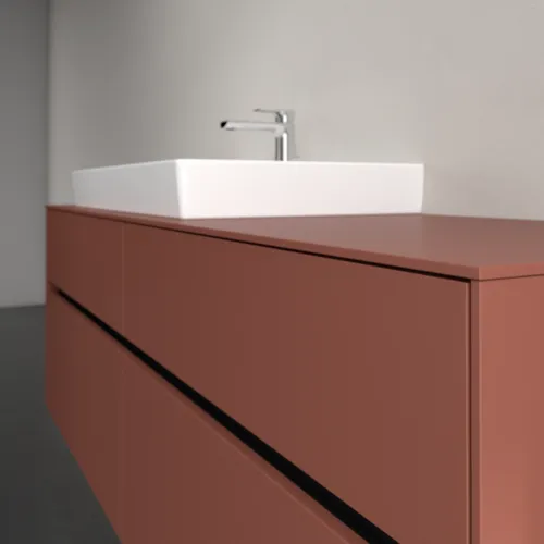VILLEROY BOCH Toaletní skříňka Collaro, s osvětlením, 4 výsuvy, 1600 x 548 x 500 mm, Vínově červená / Vínově červená #C026B0AH, obrázek 6
