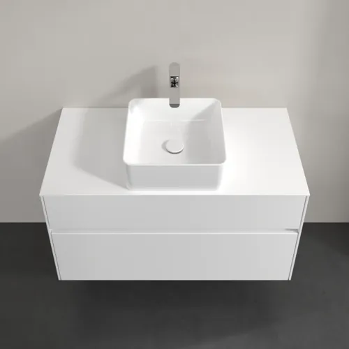 VILLEROY BOCH Umyvadlová skříňka Collaro, 2 zásuvky, 1000 x 548 x 500 mm, lesklá bílá / lesklá bílá #C03800DH, obrázek 4