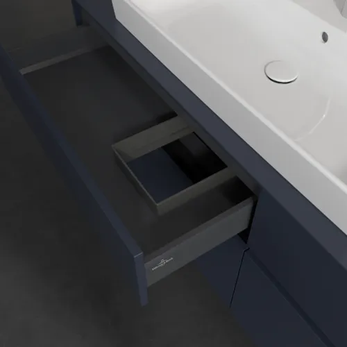 VILLEROY BOCH Toaletní skříňka Collaro, 4 výsuvy, 1600 x 548 x 500 mm, Marine Blue / Marine Blue #C02600VQ, obrázek 7