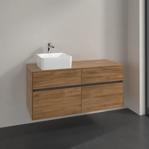 VILLEROY BOCH Toaletní skříňka Collaro, 4 výsuvy, 1200 x 548 x 500 mm, dub Kansas #C04200RH, obrázek 2
