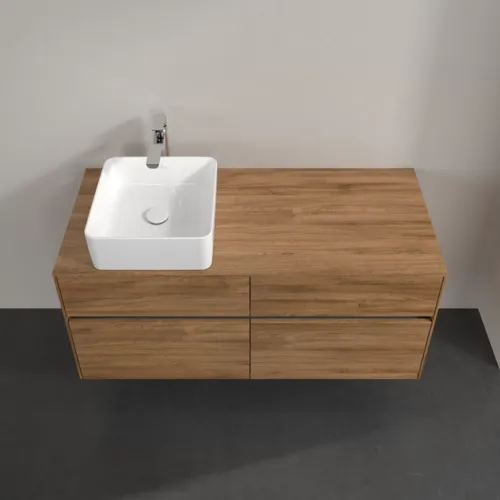 VILLEROY BOCH Toaletní skříňka Collaro, 4 výsuvy, 1200 x 548 x 500 mm, dub Kansas #C04200RH, obrázek 4