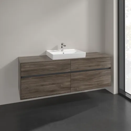 VILLEROY BOCH Toaletní skříňka Collaro, 4 výsuvy, 1600 x 548 x 500 mm, dub kamenný #C02500RK, obrázek 2