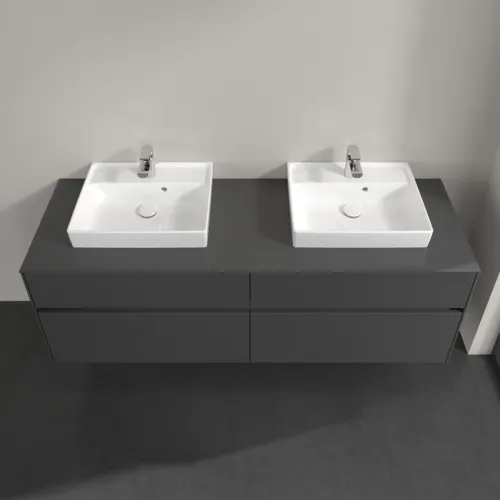 VILLEROY BOCH Toaletní skříňka Collaro, s osvětlením, 4 výsuvy, 1600 x 548 x 500 mm, lesklá šedá / lesklá šedá #C021B0FP, obrázek 4