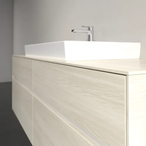 VILLEROY BOCH Toaletní skříňka Collaro, 4 výsuvy, 1600 x 548 x 500 mm, bílý dub / bílý dub #C02800AA, obrázek 5