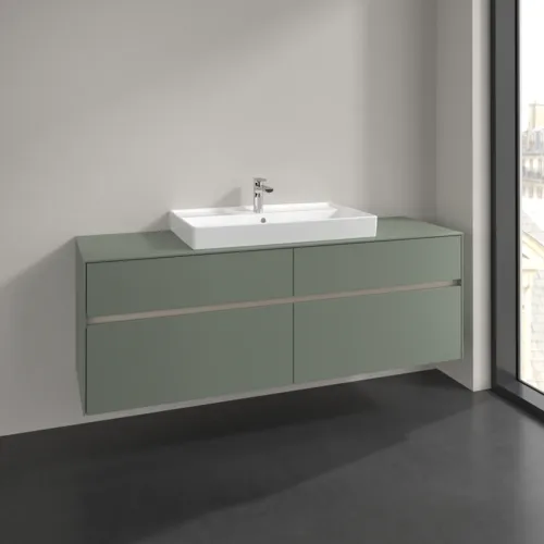 VILLEROY BOCH Toaletní skříňka Collaro, 4 výsuvy, 1600 x 548 x 500 mm, Soft Green / Soft Green #C02800AF, obrázek 2