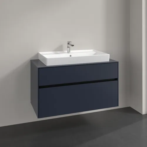 VILLEROY BOCH Toaletní skříňka Collaro, 2 výsuvy, 1000 x 548 x 500 mm, Marine Blue / Marine Blue #C02000VQ, obrázek 2