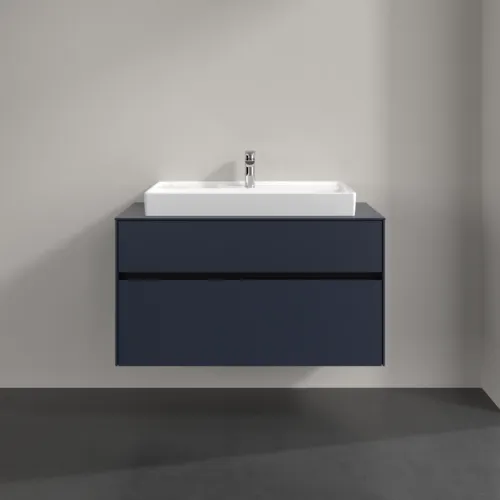 VILLEROY BOCH Toaletní skříňka Collaro, 2 výsuvy, 1000 x 548 x 500 mm, Marine Blue / Marine Blue #C02000VQ, obrázek 3