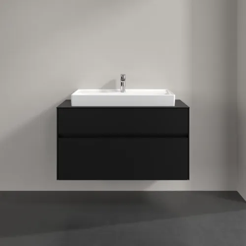 VILLEROY BOCH Collaro toaletní skříňka, 2 výsuvy, 1000 x 548 x 500 mm, Volcano Black / Volcano Black #C02000VL, obrázek 3