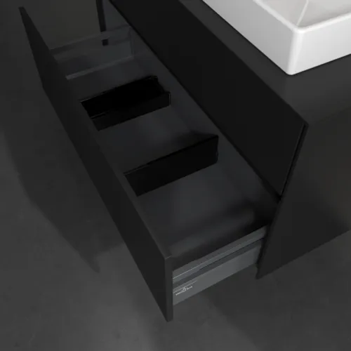 VILLEROY BOCH Collaro toaletní skříňka, 2 výsuvy, 1000 x 548 x 500 mm, Volcano Black / Volcano Black #C02000VL, obrázek 6