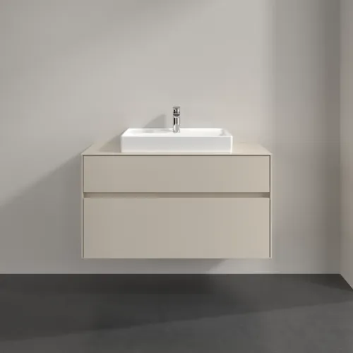VILLEROY BOCH Toaletní skříňka Collaro, 2 výsuvy, 1000 x 548 x 500 mm, Cashmere Grey / Cashmere Grey #C01900VN, obrázek 3
