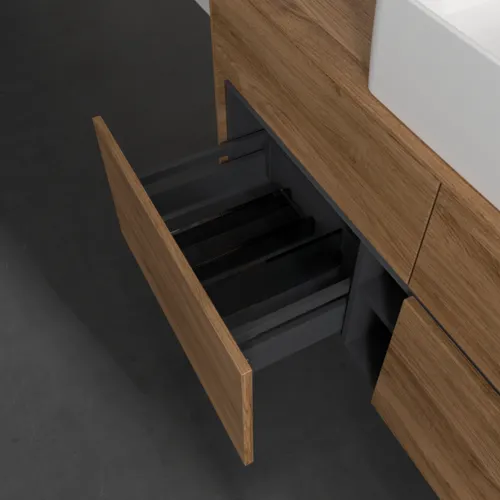 VILLEROY BOCH Toaletní skříňka Collaro, 4 výsuvy, 1200 x 548 x 500 mm, dub Kansas #C04100RH, obrázek 6