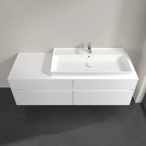 VILLEROY BOCH Toaletní skříňka Collaro, 4 výsuvy, 1600 x 548 x 500 mm, lesklá bílá / lesklá bílá #C03000DH, obrázek 4