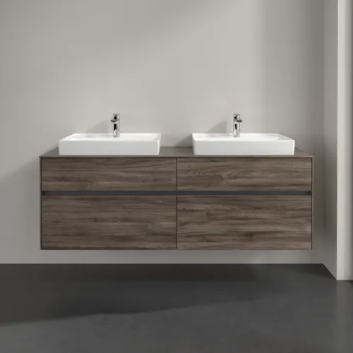 VILLEROY BOCH Toaletní skříňka Collaro, 4 výsuvy, 1600 x 548 x 500 mm, dub kamenný #C02400RK, obrázek 3