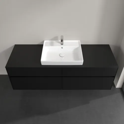 VILLEROY BOCH Toaletní skříňka Collaro, 4 výsuvy, 1600 x 548 x 500 mm, Volcano Black / Volcano Black #C02500VL, obrázek 4