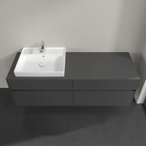 VILLEROY BOCH Toaletní skříňka Collaro, s osvětlením, 4 výsuvy, 1600 x 548 x 500 mm, lesklá šedá / lesklá šedá #C022B0FP, obrázek 4