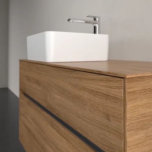 VILLEROY BOCH Toaletní skříňka Collaro, 2 výsuvy, 1000 x 548 x 500 mm, dub Kansas #C03900RH, obrázek 5