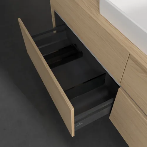 VILLEROY BOCH Toaletní skříňka Collaro, s osvětlením, 4 výsuvy, 1600 x 548 x 500 mm, severský dub / severský dub #C030B0VJ, obrázek 7